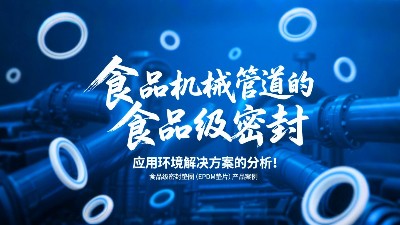 食品級密封墊圈（EPDM墊片）產(chǎn)品案例 ? 食品機械管道中食品級密封的應用環(huán)境解決方案的分析！