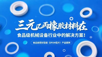 食品級密封墊圈（EPDM墊片）產(chǎn)品案例 ? 三元乙丙橡膠材料在食品級機械設備行業(yè)中的專業(yè)解決方案解析！