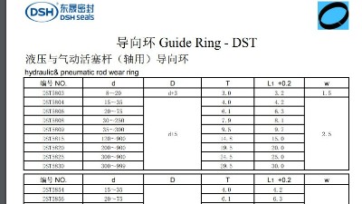 液壓與氣動活塞桿（軸用）導(dǎo)向環(huán)