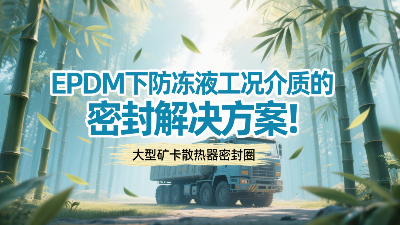 大型礦卡散熱器密封圈 ? EPDM下防凍液工況介質(zhì)的密封解決方案！