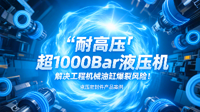 耐高壓?：超1000Bar液壓密封圈，解決工程機械油缸爆裂風險！