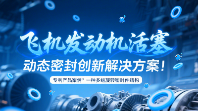 專利產(chǎn)品案例 ? 一種多組旋轉(zhuǎn)密封圈結(jié)構(gòu)：飛機(jī)發(fā)動(dòng)機(jī)活塞動(dòng)態(tài)密封創(chuàng)新解決方案！