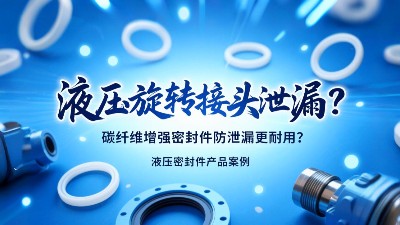 問題點?：液壓旋轉(zhuǎn)接頭泄漏？碳纖維增強密封圈防泄漏更耐用？