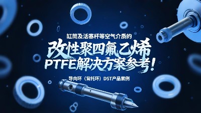 導(dǎo)向環(huán)（背托環(huán)）DST產(chǎn)品案例 ? 缸筒及活塞桿等空氣介質(zhì)的改性<i style='color:red'>聚四氟乙烯</i>PTFE解決方案參考！
